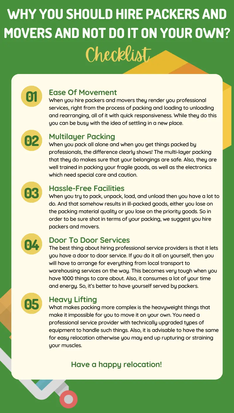 Why You Should Hire Packers And Movers And Not Do It On Your Own Informational Infographic
