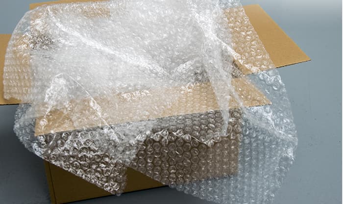 Bubble wrap redesigned to create pop-less packaging material