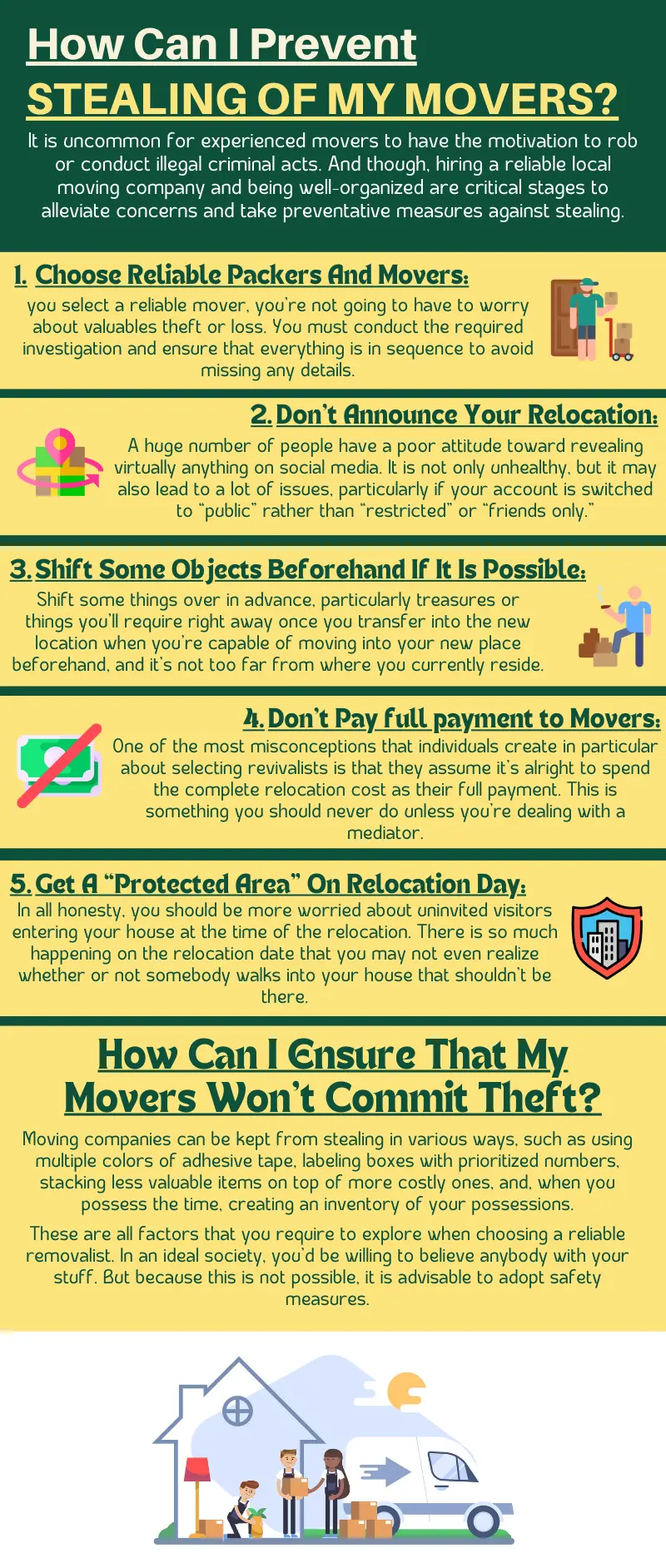 How Can I Prevent Stealing Of My Movers Informational Infographic