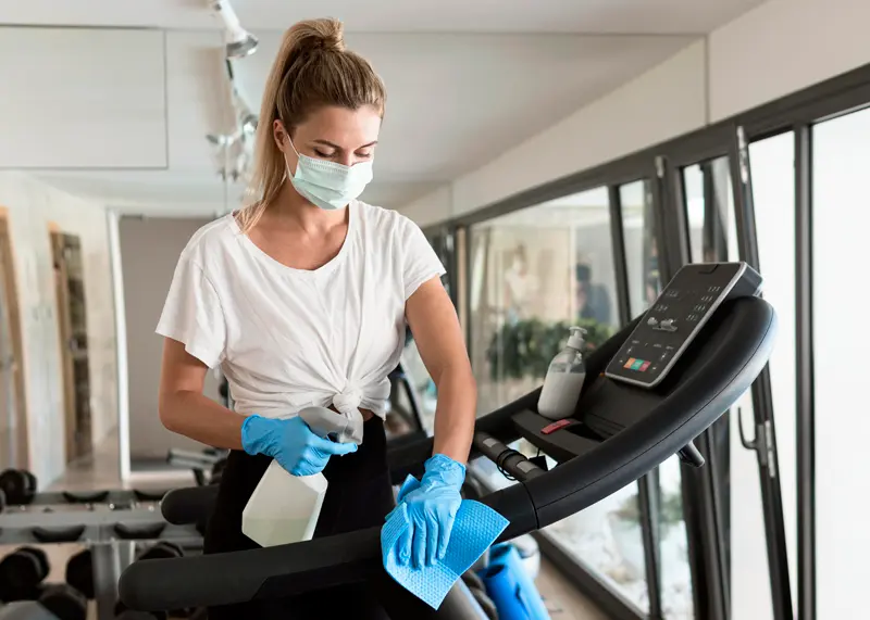 How to clean your exercise equipment